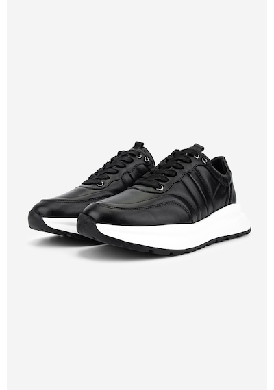 Valmenti Erkek Hakiki Deri Siyah Sneakers & Spor Ayakkabı 352 24394 Erk Ayk Y26 Sıyah