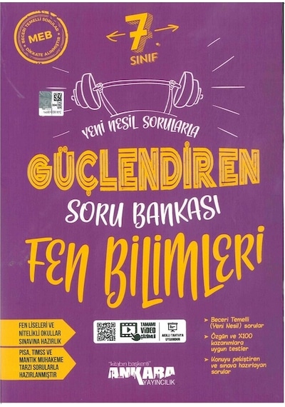 Ankara Yayıncılık 7.sınıf Fen Bilimleri Güçlendiren Soru Bankası 2025 Basım