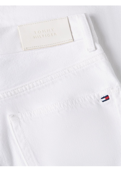 Tommy Hilfiger Dnm Clr 70's Wıde Leg Hw Kadın Beyaz Denim Pantolon - Ww0ww48576