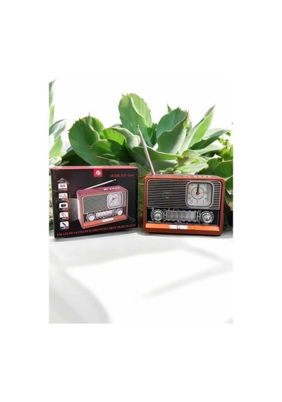 Hubrendy Tekno Nostaljik Görünümlü Usb Girişli Bluetooth Bağlantılı Radyo