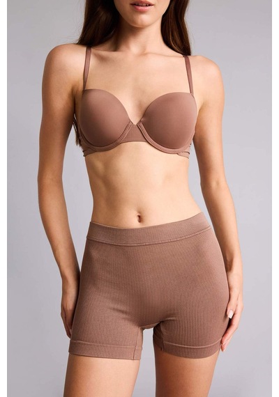 Defacto Fitilli Elastik Bel Kahverengi Seamless Boxer I0628ax26hsbn341 Kahve-bn341