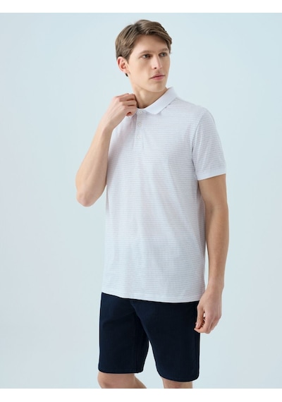 LOFT Regular Fit Erkek Polo K.kol Lf2038869 Q1.v1 Beyaz