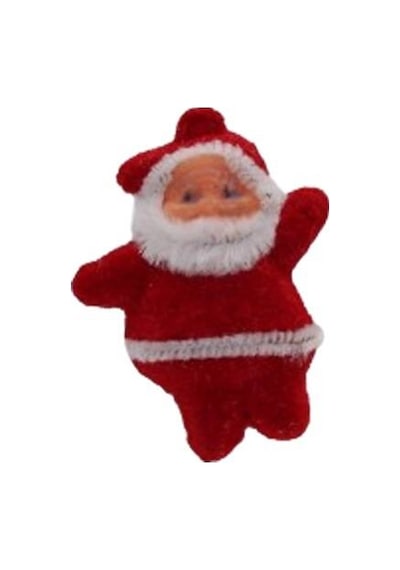 Yılbaşı Noel Baba Çubuklu 5 Cm 6'lı Süs