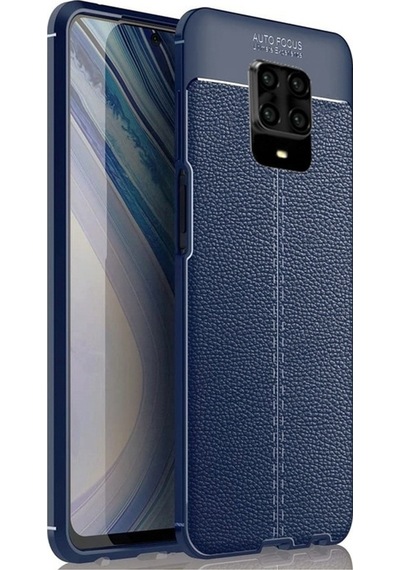 Apsuwa Xiaomi Redmi Note 9 Pro Kılıf Niss Deri Dokulu Silikon