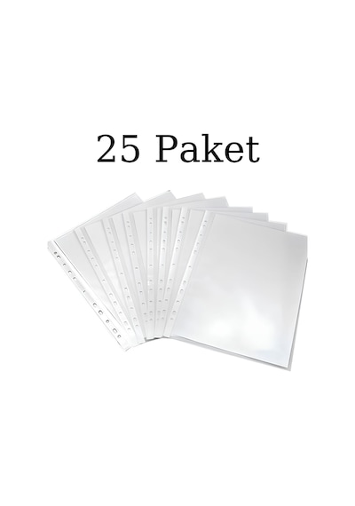 N'pratik Extra Şeffaf Poşet Dosya - 25 Paket 2500 Adet Dayanıklı Ve Kullanışlı