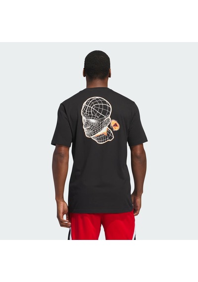 Black Adidas Erkek Basketbol T-shirt Sum Photo T Jı7121 Siyah