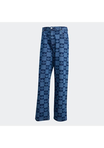 Adidas Monogram Erkek Mavi Jean Pantolon Jy2993