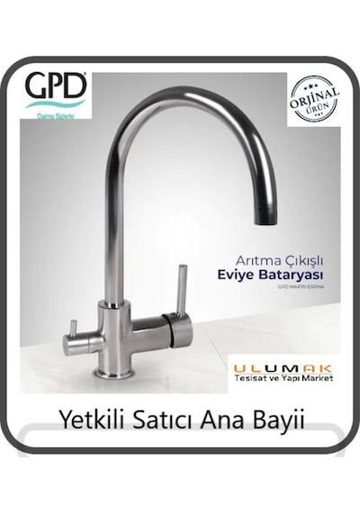 Gpd Mar70 Eviye Bataryası Arıtma Çıkışlı Armatür Ve Filitreli Ara