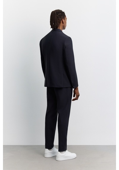 Avva Erkek Lacivert Mono Yaka Kırışmayan Teknik Kumaş Comfort Slim Fit Ceket A62y4009 Avva Erkek Lacivert Mono Yaka Kırışmayan Teknik Kumaş Comfort Slim Fit Ceket A62y4009