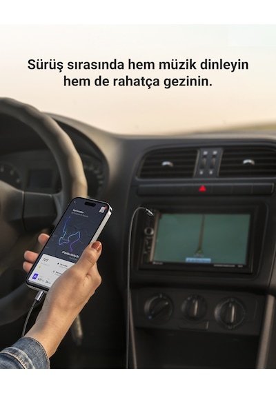 Ugreen Mfi Sertifikalı Lightning To 3.5mm Örgülü Ses Kablosu, 1 Metre, Siyah, 70509