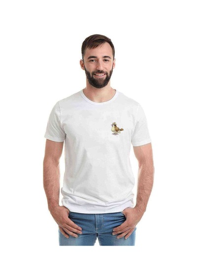Pokemon Avengermon Pidgey Poppo Baskılı Beyaz Erkek Tshirt