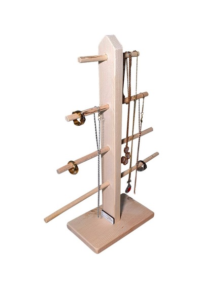 Doğal ahşap Ağaç Modeli MasaÜstü takı askısı askılık organizer