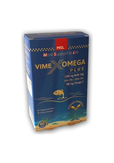 Msl Vimex Omega Plus 60 Kapsül