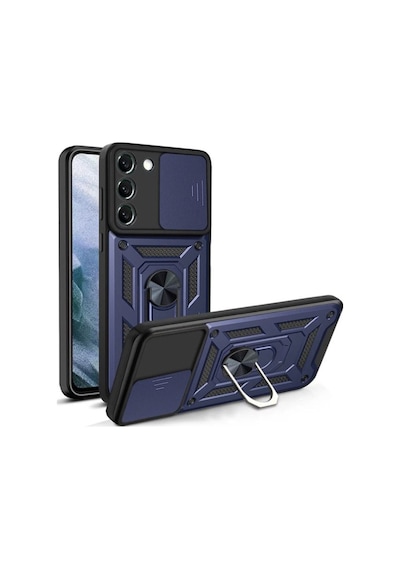 Apsuwa Samsung Galaxy Uyumlu S23 Fe Kılıf Yüzüklü Sürgülü Kamera Korumalı Pars