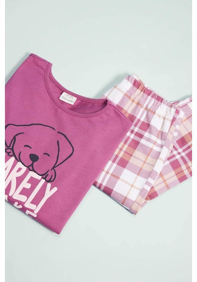 Defacto Kız Çocuk Pijama Takımı Baskılı Uzun Kollu Üst Beli Lastikli Uzun Alt D7740a824wnbr264 Bordo Defacto Kız Çocuk Pijama Takımı Baskılı Uzun Kollu Üst Beli Lastikli Uzun Alt D7740a824wnbr264 Bordo
