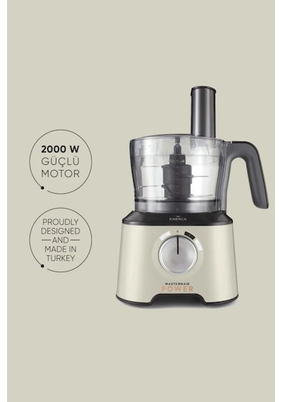 Karaca  Mastermaid Power Essential 2000 W Mutfak Robotu Ve Blender Seti