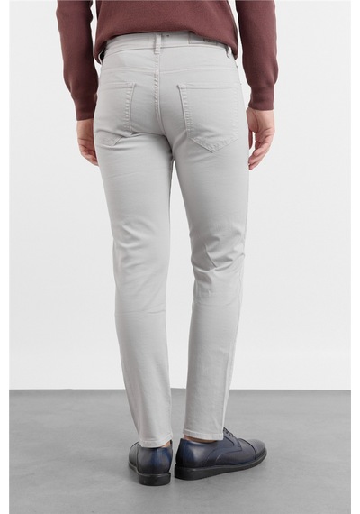 İmza Taş Rengi 5 Cep Düz Paça Gabardin Slim Fit Pamuklu Pantolon 1003260318
