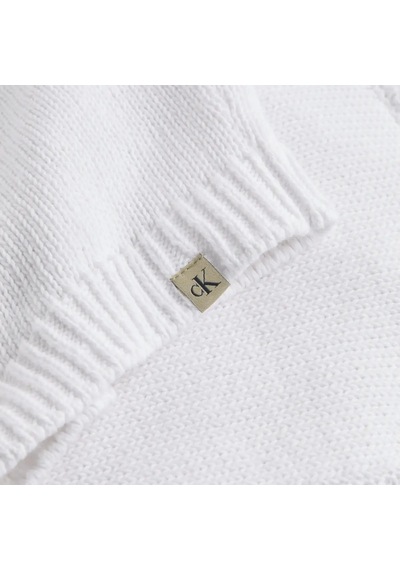 Calvin Klein Lınen Blend Loose Sw Kadın Beyaz Kazak