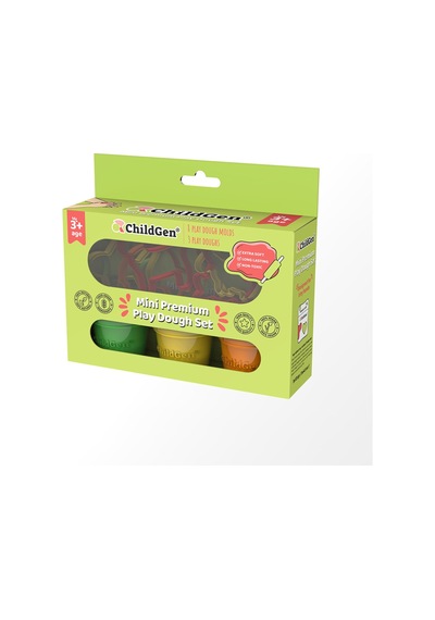 Childgen Oyun Hamuru Premium Mini Set 3 X 125 G - 3 Adet Tarı