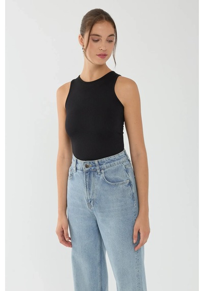 Hiccup Basic Bisiklet Yaka Body Siyah