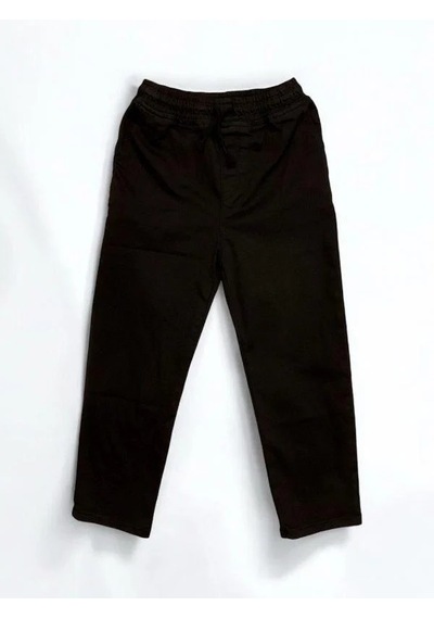 Zekids Erkek Çocuk Bel Lastikli Düz Paça Pantolon-14507 Siyah Zekids Erkek Çocuk Bel Lastikli Düz Paça Pantolon-14507 Siyah