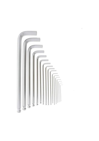 L Allen Anahtar Takımı Uzun Tip, Topbaşlı, 9 Parça