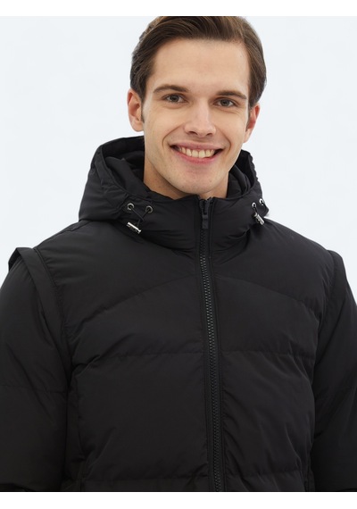 Kip Siyah Regular Fit Dokuma Mont