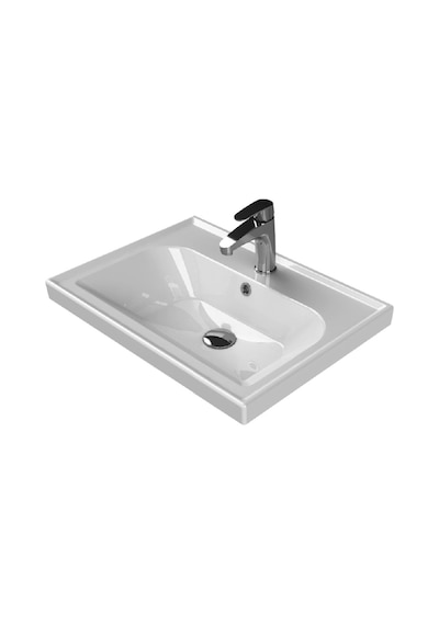 Turkuaz Frame Etajerli Lavabo 60X45 Cm Ve Lotus 60 Banyo Dolabı Beyaz Turkuaz Frame Etajerli Lavabo 60X45 Cm Ve Lotus 60 Banyo Dolabı Beyaz