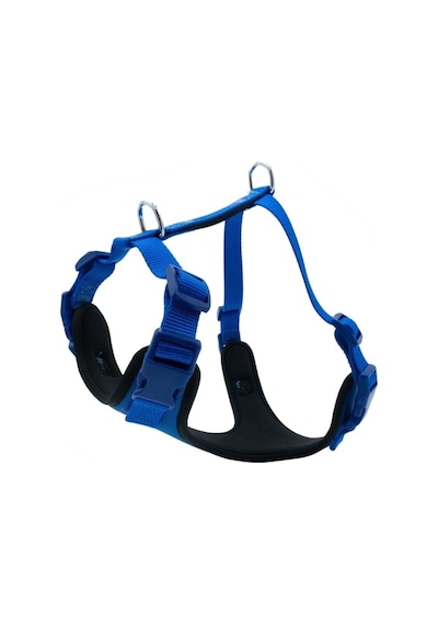 Doggie Havalı Ped Dokuma Göğüs Tasması Royal Blue 2 x 45-55 CM Mavi
