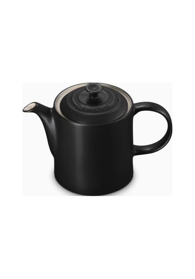 Le Creuset 4 Fincan Kapasite Şık Tasarım Büyük Seramik Demlik Mat Siyah