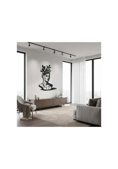 Filizlenen Zihin Metal Duvar Tablosu - Metal Duvar Sanatı - Altın - 60 X 75 Cm