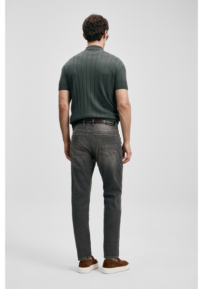 Lufian Quel Smart Jean Erkek Pantolon Slim Fit Gri Gri 111200244100150