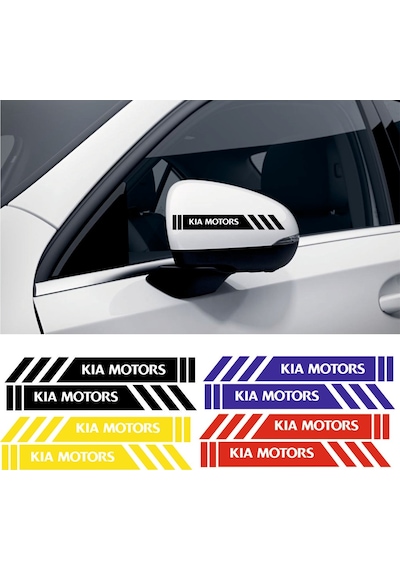 Kia Picanto Yan Dikiz Aynası Şerit Sticker Araca Özel