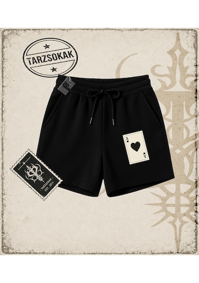 Tarzsokak Gotik & Grunge Streetwear Retro 1 Unisex Şort Siyah