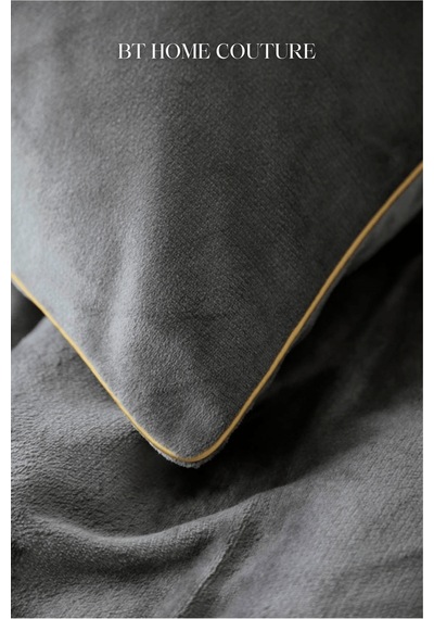 Battaniyeli Çift Kişilik Antica Gray My Touch Nevresim Takımı Gri - 919872107 Gri - 919872107 Gri