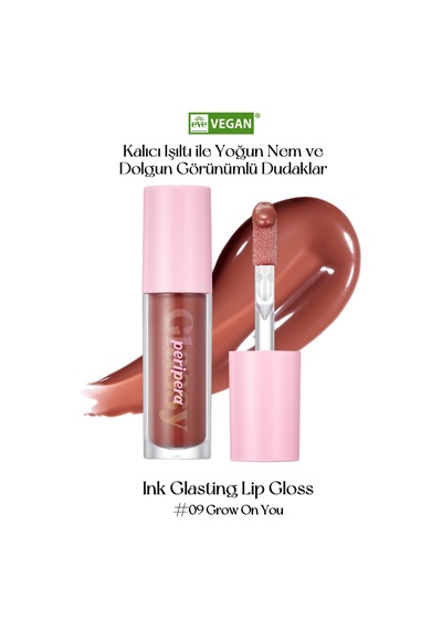 Dudaklara Dolgun Ve Işıltılı Görünüm Sunan Gloss Perıpera Ink Glasting Lip Gloss 9 Grow On You 9 Grow On You