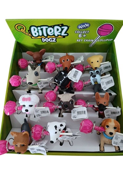 Flipperz Biterz Dogz - Dragonz - Catz Lolipop Şeker Ve Figür Anahtarlık 1 Adet