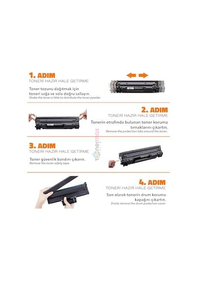 Hp Cf283A Uyumlu Toner / Hp Laserjet Pro Mfp M125Nw Uyumlu Toner