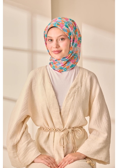 Silk Home Soft Eşarp 73092-31 Taş, Patina, Pembe, Gri, Turuncu, Bebe Mavi