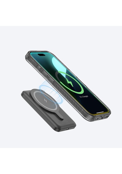 Apple iPhone 16 Pro Uyumlu Kılıf Magsafe Şarj Özellikli Standlı Amazingthing Titan Pro Plus Kapak Siyah