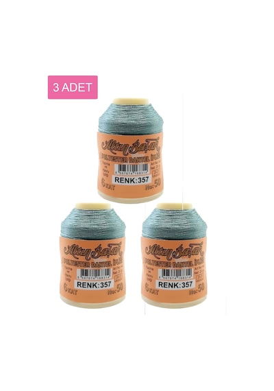 3 Adet Altınbaşak Oya Ve Dantel İpi 20 Gr - Royaleks - No: 357