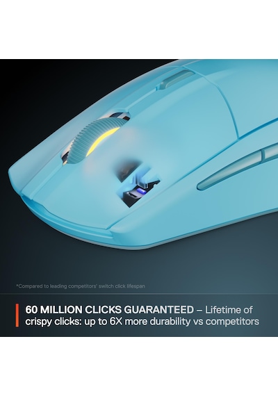 Steelseries Rival 3 Wireless Gen 2 Gaming Mouse - 2.4ghz Ve Bluetooth Bağlantı - Mavi Rival 3