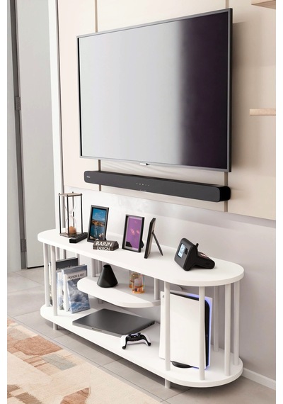 Modern Tv Ünitesi Ahşap Raflı 2 Katlı Televizyon Sehpası Minimalist,dayanıklı, Tv Standı Beyaz Demir Beyaz Modern Tv Ünitesi Ahşap Raflı 2 Katlı Televizyon Sehpası Minimalist,dayanıklı, Tv Standı Beyaz Demir Beyaz