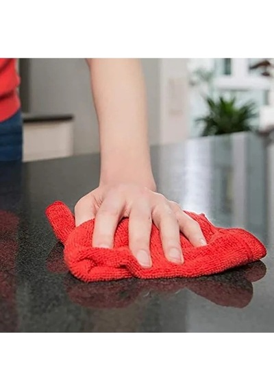 Mikrofiber Temizlik Bezi, 3'lü Paket, Renkli Seçenekler Açık Bej