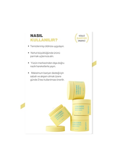 Bariyer Onarıcı Ceramide Serum Ceramide Np + Panthenol + 3ha Yoğun Nemlendirici & Yüz Kremi