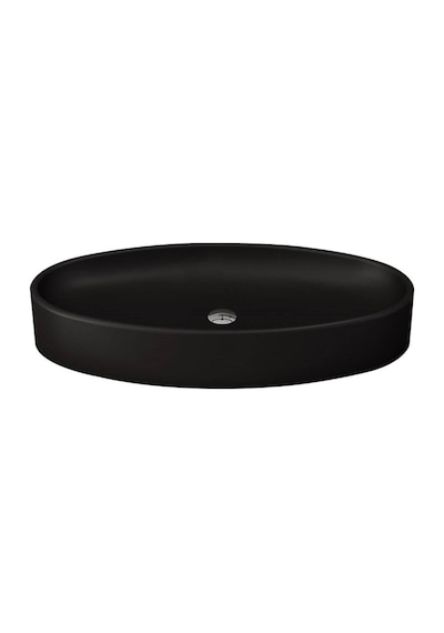 Bocchi Vessel Elips Çanak Lavabo 85 CM P. Siyah 1014-005-0125