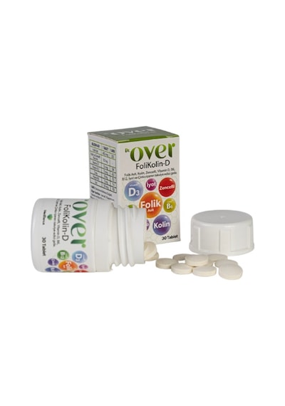 Dr. Over FoliKolin-D Gıda Takviyesi 3 x 30 Tablet