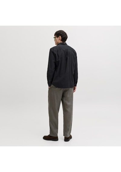 Jack & Jones Erkek Uzun Kollu Gömlek - Summer - 12289174 Siyah