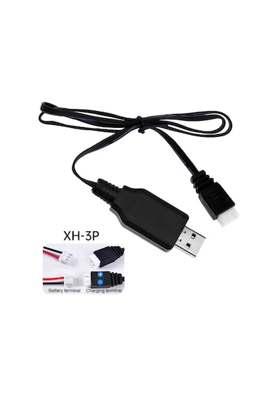7.4v Xh3p Li-on Usb Şarj Cihazı 2s Lion Piller Beyaz Soketli Şarj