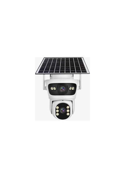 Baff Sım-5700 6mp 4g Solar Güneş Panelli Sım Kartlı Güvenlik Kamerası - Icsee Çift Lensli Ptz Akıllı Gece Görüşlü Dış Mekan